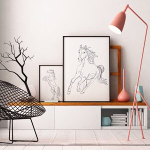 Horse triptych